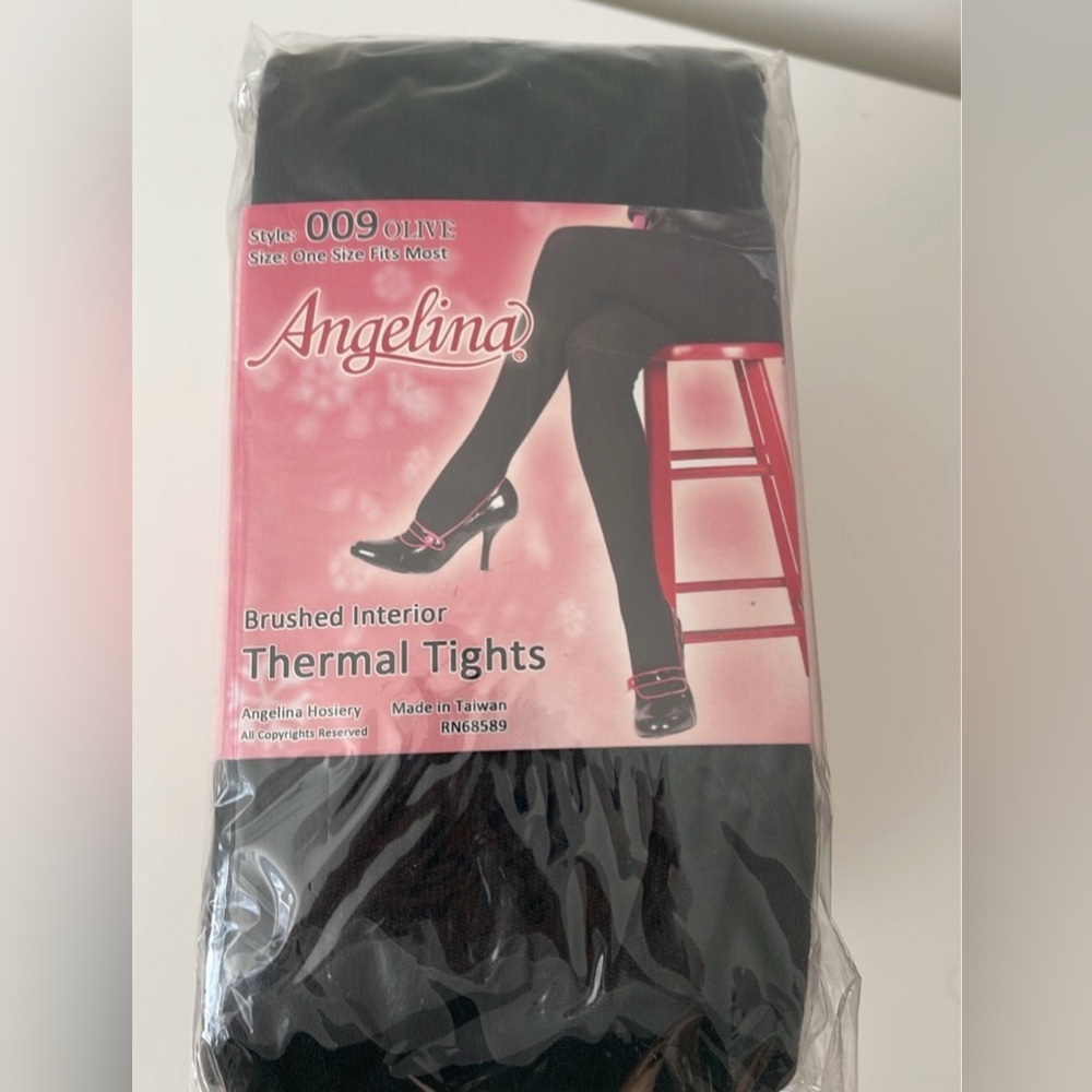 Angelina Women's Brushed Fleece Interior Thermal Fashion Tights
